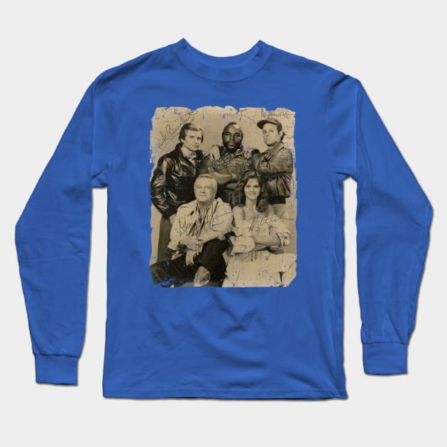 Classic 80s The A Team 1983 Long Sleeve T-Shirt by Woodsnuts